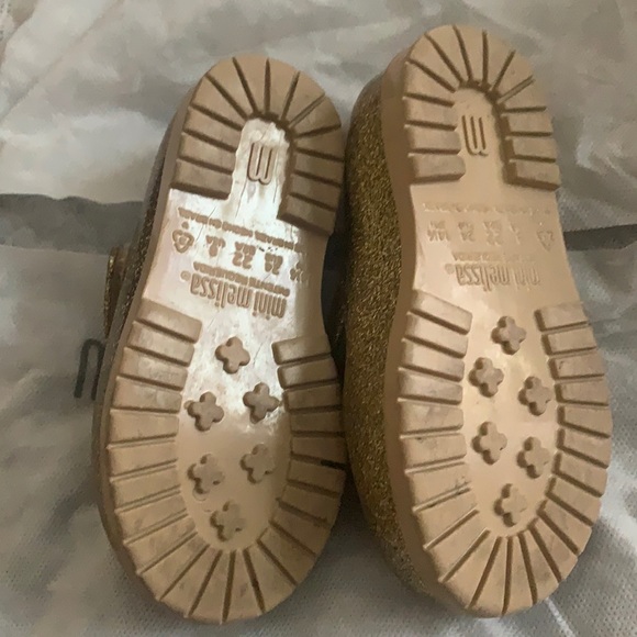 mini melissa Gold Ii Mary Jane Flat. S. 8 - Picture 6 of 7